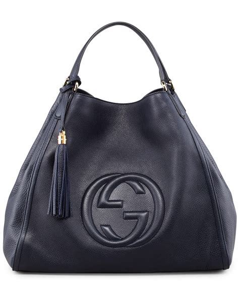 gucci blue handbags|navy blue gucci handbag.